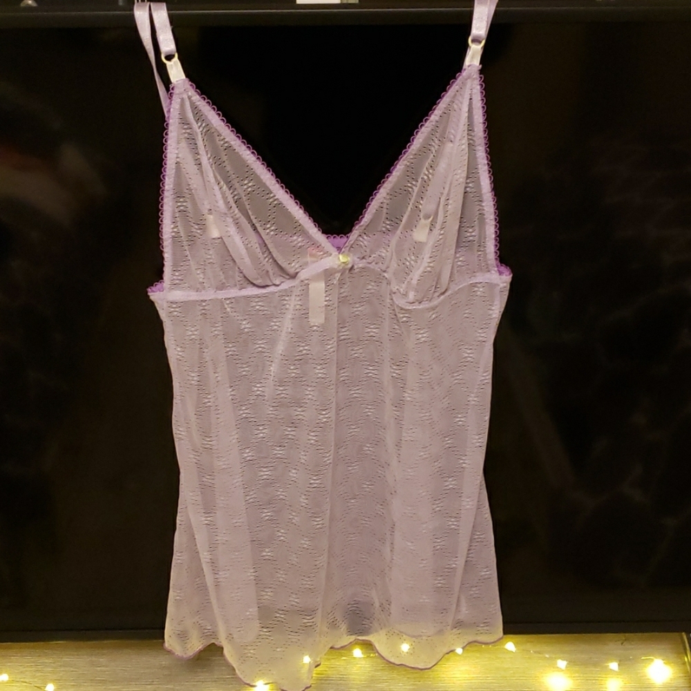 Sheer Lavender Lingerie Tank